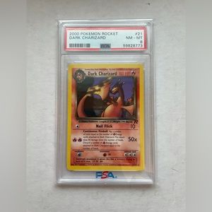 Pokémon: Dark Charizard 21/82 Team Rocket PSA 8